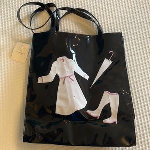 NWT Black Patent Liz Claiborne Tote